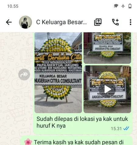 Pengiriman Papan Bunga Duka Limbangan Kulon Brebes